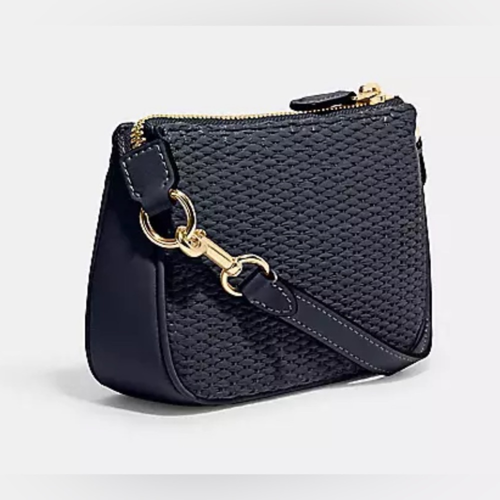 Coach Nolita 15 in Midnight Navy Straw - Picture 2 of 5